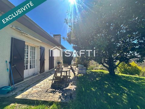 LEVIGNAC - Maison T4 avec garage en sous-sol semi enterré et terrain de 5451m²