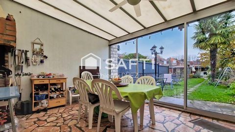 Maison spacieuse de 105m², rénovée, avec véranda, jardin et garage, au cœur d’un secteur calme et très recherché.