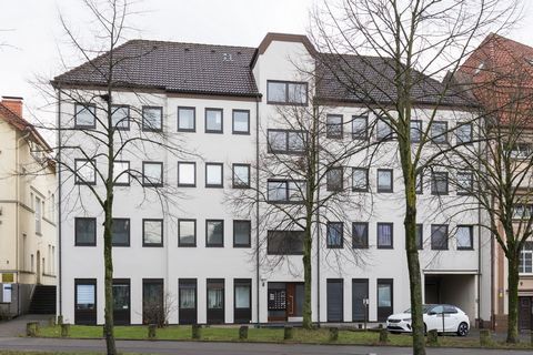 Modernized 40 sqm apartment in prime location of Bielefeld, incl. furniture and parking space. - Optimal transport connections (bus and S-Bahn) and infrastructure. - 2 minutes walk to the city center, 3.5 km to the university, 1.5 km to the train sta...