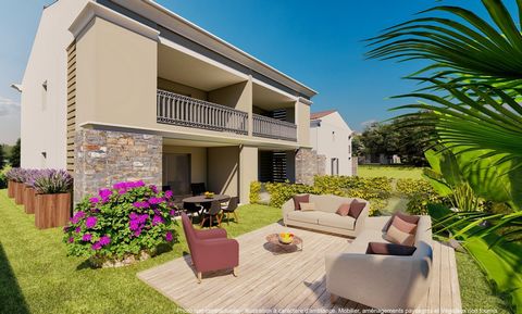 Dans la résidence San Marcellu, un appartement T2 de 42.30 m2 proposant une chambre, une salle d'eau, un wc et une pièce à vivre de 20 m2 ouvrant sur une terrasse de plus de 14m2 et un jardin privatif. Livraison 2025 Features: - Terrace