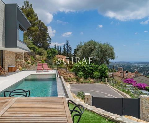 Magnificent contemporary architect-designed house for sale near Saint-Paul-de-Vence. Top-of-the-range services, exceptional concrete engineering. Breathtaking dominant sea view. Bright and modern spaces. State-of-the-art equipment, elegant finishes. ...