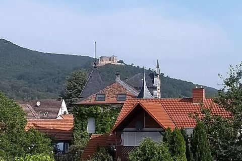 The cozy holiday apartment is located in an extension of our winery with a total of three apartments ( ... ). It is on the 2nd floor and from the terrace you have a wonderful view of Hambach Castle and the Palatinate Forest. In the living room there ...