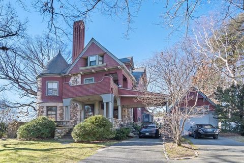 Majestic Queen Anne Victorian in sought after West Newton neighborhood. This 7 bedroom, 4.5 bath home sits on a private treelined corner lot & has amazing architectural details, stained glass windows & gorgeous original oak hardwood floors. As you en...