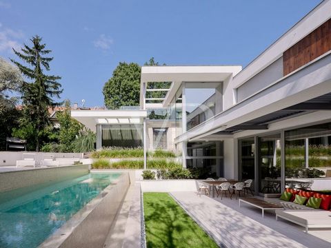 The villa is located in Budapest's best part in Buda side, but still very close to the downtown, to the Pest side. It was designed by one of Budapest's most renowned architectural firms, was built in 2018. Every element of the property has been desig...