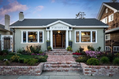 Nestled in The Rose Garden's Shasta Hanchett Park neighborhood, this Wolfe & Higgens single-story masterpiece graces picturesque Martin Ave. A charming cottage garden and inviting brick walkway frame the entrance, complemented by custom three-piece f...