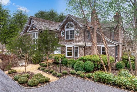 Quogue Village South, this majestic and private move-in ready home is located down a meandering driveway, off Heatherwood Lane, an exceptional Quogue Street. This hidden gem has 5,799+/- sq ft of living space with a full unfinished basement. Immediat...