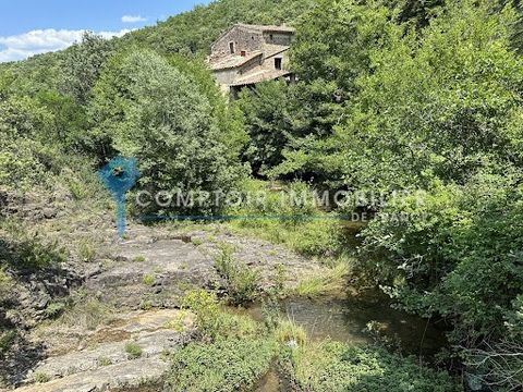 À vendre : Charmant moulin à rénover au coeur des Cévennes, classé par l'UNESCO. Niché à seulement 2 km de la pittoresque ville d'Anduze, ce moulin unique offre des eaux tranquilles et des plateformes spacieuses de plus d'un hectare, idéal pour diver...