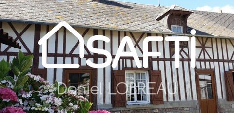 This very pretty semi-detached Norman-style village house is located in the heart of a popular village, 500 m from the beach. Built in the 19th century in typical Pays de Caux architecture using sandstone, flint, brick and half-timbering, it offers a...