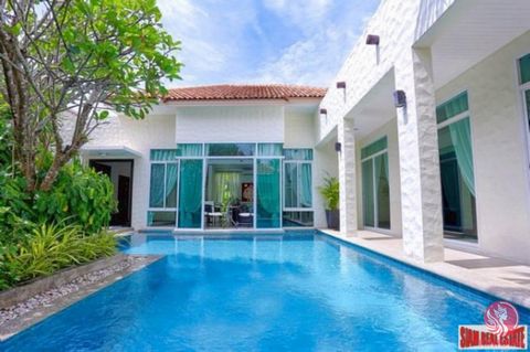 A newly renovated (2022) four bedroom, three bath house for sale in Rawai. This home has a new kitchen and new non-slippery tiles in the living area and master bedroom. The house is U-shape and built around a large 5.35m x 4.m private swimming pool. ...