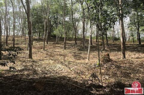 An excellent 9 Rai plot of land is being offered for sale in Takua Thung, Phang Nga. The land has a nice slope and is flat on the top of the plot. It is surrounded with mountains and has very good mountain views. The land contains 20 year old rubber ...