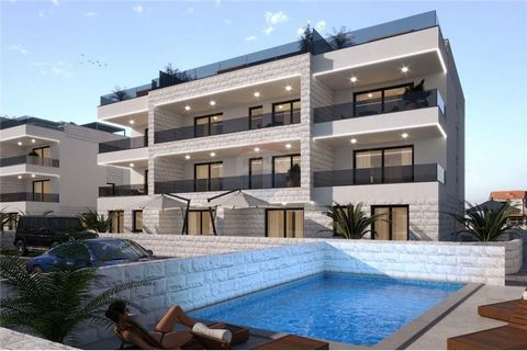 Location: Zadarska županija, Privlaka, Privlaka. PRIVLAKA, ZADAR- APARTMENT ON THE 1ST FLOOR WITH A VIEW In Privlaka near Zadar, a luxurious Villa Estera with 10 residential units is being built, 70 m from the sea, with a beautiful view of the crysta...