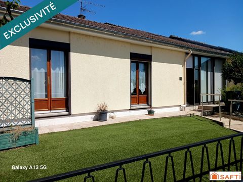 Maison 5 pièces, 3 chambres, terrasse, garage.