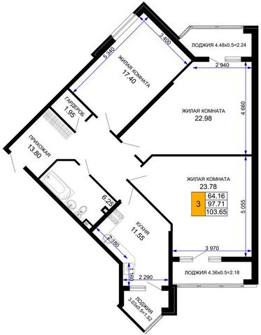 Продается 3-комн. квартира, площадью 104.25 м2 в монолитно-кирпичной новостройке. Возможен вариант покупки с использованием ипотечных средств, есть рассрочка, возможна покупка с использованием материнского капитала, есть военная ипотека. Жилая площад...