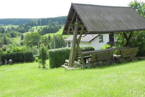 Drown in tranquility while staying in this 2-bedroom holiday home in Altenfeld, which comes with a private terrace. It offers panoramic views of the colorful forest meadows and forested mountains. The holiday home is perfect for a small family with c...