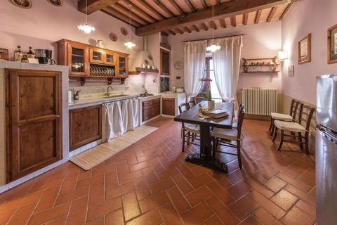 Clear blue skies and lush greenery along with panoramic views welcome you in this 5 people holiday home in Figline Valdarno. There are 2 bedrooms and a shared swimming pool for cool splashes, making it ideal for families. While the shops from where y...