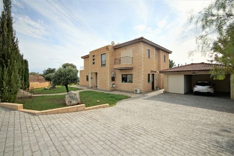 Beautiful 6 bedroom detached two-storey house for sale on a massive plot of 3400 sq.m in Sotira village, 15 minutes drive from Limassol town. It is located in a beautiful natural setting that overlooks the wider area. It is situated in a quiet area t...