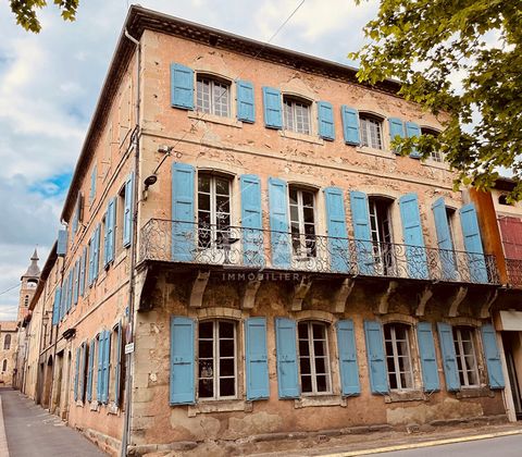 EXCLUSIEF! Uitzonderlijk! Herenhuis aan het einde van de 18e eeuw van ongeveer 450 m2 woonoppervlak op 1 uur van Toulouse/Blagnac en 30 minuten van Albi en Castres. Deze elegante residentie met een harmonieuze en evenwichtige gevel staat op de hoek v...