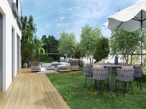 New 3 bedroom flat with 121 m2, 74 m2 terrace located on the 1st floor, balcony, 1 parking space and storage room, living room with 27 m2 and master suite with 17 m2 inserted in a new 'Boutique' residential project located on Av. 5 de Outubro, in a c...