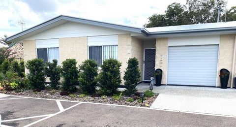 Situated in Cooloola Waters Retirement Village, this near new three bedroom villa is stunning indeed. Light, bright and airy, and in a most enviable location. Features and benefits are as follows:- * Three bedrooms with built-ins * Extra toilet * Duc...