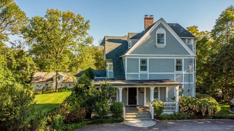 Welcome to this stunning 1887 Victorian property that includes a Main House with five-bedrooms & five-baths and a separate Carriage House with two-bedrooms & two-baths, both nestled on .76 acres. New 17x45 foot chlorine heated pool with automatic poo...