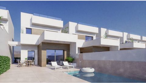 Villas in La Herrada, Los Montesinos, Costa Blanca A new development of 12 independent homes, each one with 3 bedrooms, 3 bathrooms, a 7x3 m private pool, terrace, large solarium and Class A Energy Efficiency Certification. Excellent qualities and fi...