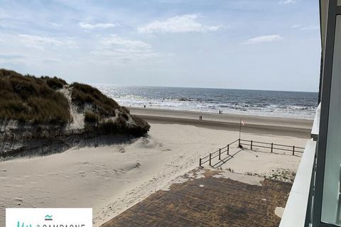 Volledig gerenoveerd appartement, ZUID gelegen met uitzicht op zee en duinen met privé garage in de kelder Het appartement bestaat uit een ingerichte keuken, kamer/woonkamer, 1 badkamer met wastafel en wasmachine, 1 toilet, 1 slaapkamer met tweeperso...