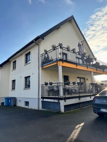 Claire Pagès invites you to discover in Wittelsheim, near the golf course, a recent building from 2012 composed of 2 apartments of about 200m2 each with terrace, private garden, garage and 3 parking spaces each. An apartment is rented 1200€/month hc....