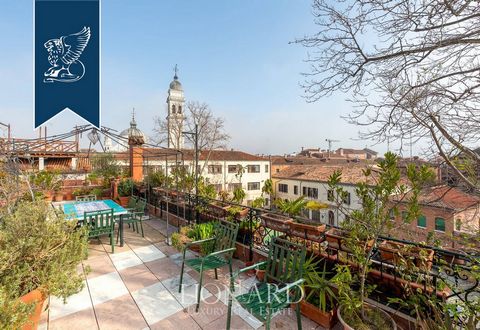 Elegant two-storey apartment with a stunning panoramic terrace for sale inside a prestigious Neoclassic building dating back to 1862, in the heart of Venice. The quality of its finishes, perfectly preserved and carefully restored, can be seen in the ...