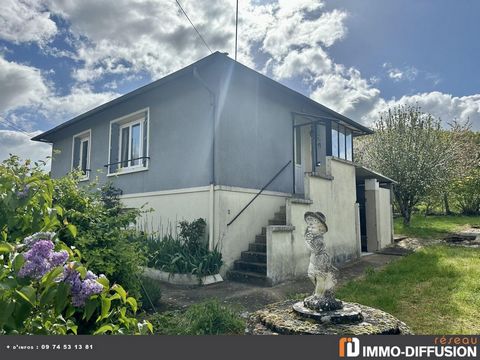 Fiche N°Id-LGB160831: Cloyes sur le loir, secteur 12 km de cloyes, House of about 55 m2 comprising 3 room(s) including 2 bedroom(s) + Garden of 561 m2 - Construction 1975 - Ancillary equipment: garden - courtyard - terrace - garage - parking - double...