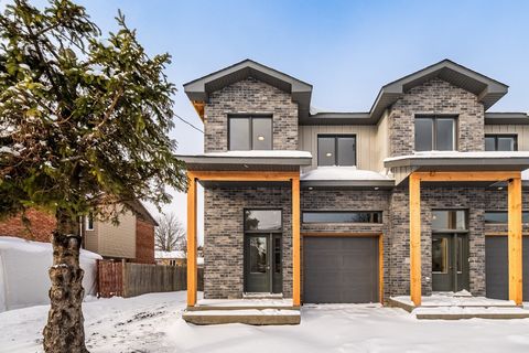 Discover this stunning townhouse built in 2025, located in a highly sought-after area of Saint-Hubert. Thoughtfully designed with high-quality materials, it offers a modern and inviting living space. You'll love the hardwood floors on the main and up...