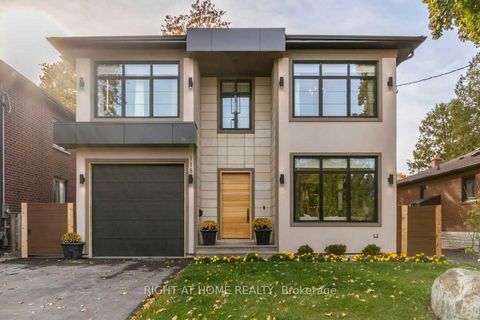 A modern masterpiece totally new built w/high end finishes, spa ensuite, 6 bdrms and entertaining upgraded covered terrace w/fireplace. First floor full size in-law suite/office w/3pc ensuite, w/i closet. German-made Siematic kitchen cabinetry with b...