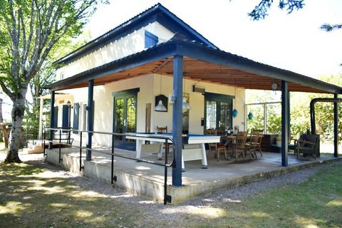 This cozy holiday home is located in Saint-Honore-les-Bains, in France. The home is perfect for a holiday with the whole family. You can also bring a pet. The house is beautifully situated in the middle of woods. The area is quiet but offers plenty o...