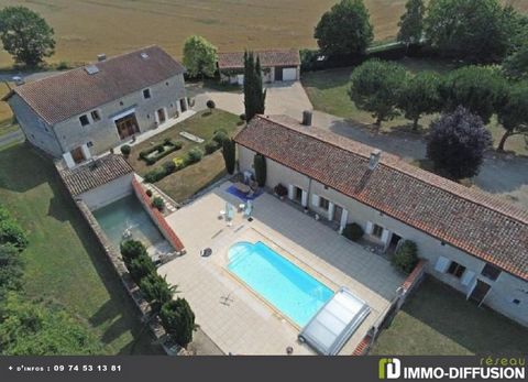 Fiche N°Id-LGB165494: Blanzay, House of about 252 m2 comprising 5 room(s) including 4 bedroom(s) + Land of 9901 m2 - - Ancillary equipment: swimming pool - - heating: mixed - Energy class D: 197 kWh.m2.an - (DPE old version) - More information availa...