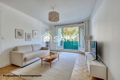 Studio avec balcon, cave, parking - 5min du RER Le Parc