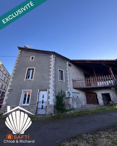 Petite maison de bourg avec écurie & grange – à finir de rénover