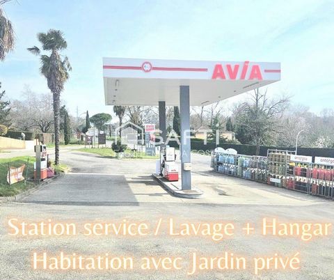 MUR/FOND DE COMMERCERCE STATION SERVICE ET MAISON