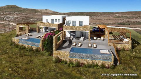Plaka hill Naxos, a villa of 135 m2 with an infinity pool is available for sale. The villa is being built in a quiet location, with an unobstructed 180° sea view and will be delivered in June 2024. Inside the villa consists of: 3 bedrooms, 3 bathroom...