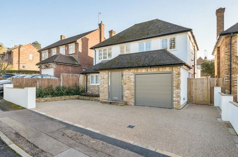 An outstanding 4 bedroom detached family home having undergone an extensive refurbishment programme in recent years creating modern living of a particularly high standard, on a tree-lined road with south facing garden in a very convenient location. E...