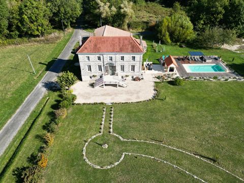 We are delighted to offer for sale this stunning, beautifully presented Maison de Maitre set in over 2 hectares of gardens and grounds including a recently installed in-ground pool with decked terrace surround and covered seating area, ideal for al-f...