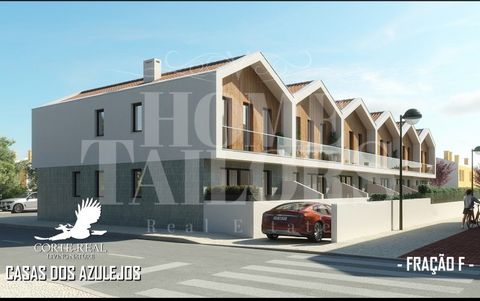 Fracción F Tipología de casa adosada T4, integrada en un condominio de 6 fracciones, en fase inicial de construcción, con finalización prevista para finales de 2025, ubicada en Corte-Real Living Nature, en Sarilhos Pequenos, Moita. La zona residencia...