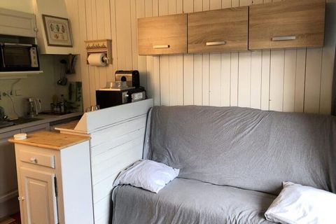 This cozy studio of 20 m² can accommodate up to 4 guests and is located on the 2nd floor without an elevator. It features two sleeping areas, including a bunk bed and a sofa bed, ideal for families or small groups. The studio is pet-friendly and come...