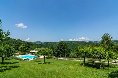 Nestling on a hill near Gubbio in Fratticiola Selvatica,Umbria, this rustic holiday home with 1 bedroom is ideal holiday accommodation for couples on a weekend getaway. Offering stunning views of the Apennines, the farmhouse has a swimming pool to un...