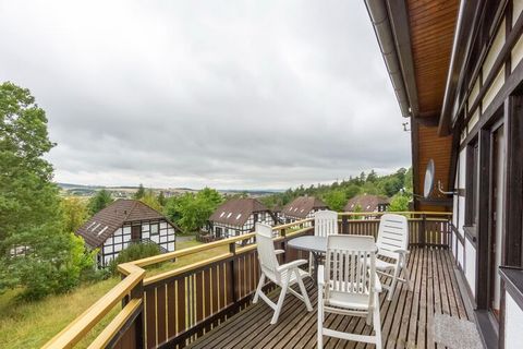 Nestled in serene nature, this apartment in Frankenau has 2 bedrooms and is comfortable for a group of 6 or families withchildren to spend a vacation enjoying the beautiful nature from the terrace and garden. The national park of Kellerwald - Edersee...