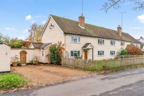 A delightful and substantial semi detached character cottage set on a plot in the region of a third of an acre overlooking the village cricket green to the front and fields to the rear. Generous, spacious and flexible accommodation. STEP INSIDE The g...