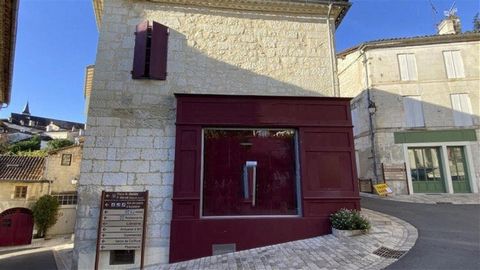 In the heart of one of the prettiest villages in France, overlooking the village square, this dominant property is arranged over four levels with a commercial space on the ground floor and a two bedroom apartment on the first floor. The basement leve...