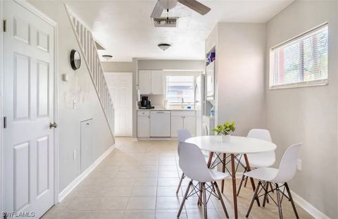 Charming coastal 2 bedroom town home within minutes to our SWFL beaches of Sanibel, Ft Myers Beach and Bunche Beach. Updated and move in ready. Enjoy our South West Florida lifestyle with the option for short term rentals! Enjoy the community pool ju...