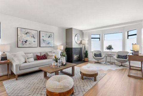 QUIET 2bd/2ba Condo in the back of the building just 2 Blocks to Alamo Square Park! The condo features an open floor plan and a wonderful private patio to sip your morning brew. The newly refinished flooring, bay windows and a warm gas fireplace offe...