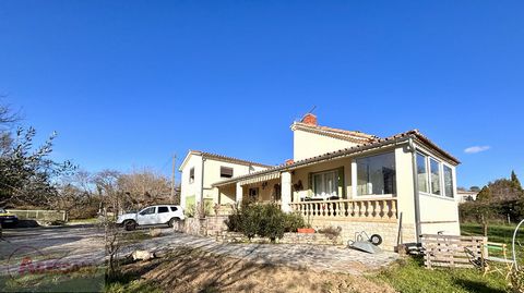 Gard (30), for sale in Saint-Julien-les-Rosiers, 10 minutes from Ales, a detached house with 5 rooms, very well maintained and neat, it will seduce you with its open environment and not overlooked, in offering you a living area of 115m². with a 60m² ...