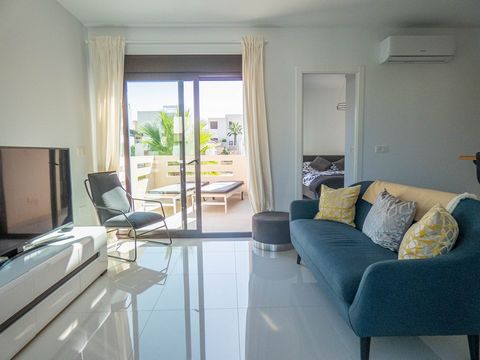 We offer this RESALE APARTMENT for sale, which offer two bedrooms, two bathrooms on the well-known and highly respected LA FINCA GOLF and SPA RESORT, close to ALGORFA on the COSTA BLANCA SOUTH. As you walk up some steps and enter the apartment you ha...
