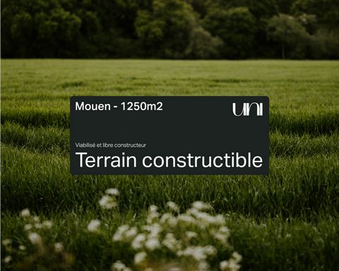 Exclusively, UNI Immobilier offers you this building plot ideally located in the town of Mouen - only 10 minutes from the entrance of CAEN - Excluding subdivision, free builder and serviced, you will have the opportunity to implement the project of y...